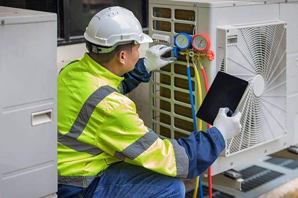 Professional Hvac technician working in Mendon, MA